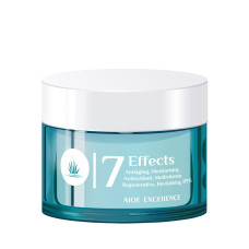 Aloe Excellence - 7 Effects Cream Antiaging Moisturing Antifalten-Feuchtigkeitscreme Aloe Vera 50ml Dose hergestellt auf Gran Canaria