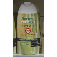 Aloe Vera Premium - Solar 50 SPF Protection Alta 25% Aloe Vera Sonnencreme 250ml hergestellt auf Gran Canaria