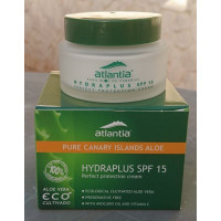 atlantia - Hydraplus SPF 15 Aloe Vera Gesichtscreme mit Sonnenschutzfaktor 15 50ml hergestellt auf Teneriffa