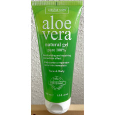 Cactus Care - Aloe Vera Natural Gel pure 100% 200ml Standtube hergestellt auf Gran Canaria
