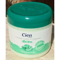 Cien - Crema Cara y Cuerpo Aloe Vera Creme für Gesicht und Körper 300ml Dose hergestellt auf Teneriffa