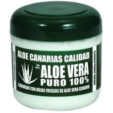 Aloe Canarias Calidad - Aloe Vera Puro 100% Körpercreme 300ml Dose hergestellt auf Teneriffa
