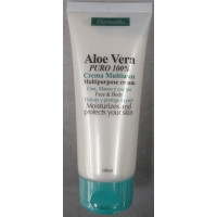 Dermetiks - Crema Multiusos Cara, Manos y Cuerpo Aloe Vera Puro 100% 100ml Tube hergestellt auf Gran Canaria