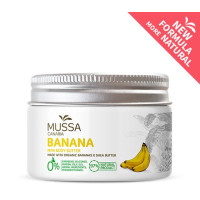 Mussa Canaria - Manteca Crema Mini Body Butter Banana Cacao Karité Ecologico Bio Creme 70ml Dose hergestellt auf Teneriffa