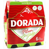 Dorada - Pilsen Cerveza Bier sin gluten glutenfrei 4,7% Vol. 6x 250ml Glasflasche hergestellt auf Teneriffa