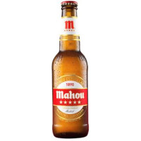 Mahou 5 Estrella Cerveza Pilsen Bier 6x 330ml Flasche hergestellt auf Teneriffa