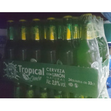 Tropical - Cerveza con Limon Natural Bier Radler 2,0% Vol. 24x 330ml Glasflasche 24 Stück Stiege hergestellt auf Gran Canaria