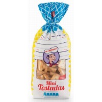 Los Compadres - Mini Tostadas natural kleine Zwieback-Scheiben 280g hergestellt auf Teneriffa