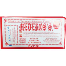 Mederos's - Turron Especial Almendras Nougat mit Mandel Barra Pequena 200g Tafel hergestellt auf Gran Canaria