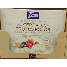 Tirma - Choco Sandwich con cereales y frutos rojos chocolate blanco 240g hergestellt auf Gran Canaria