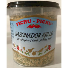Pichu Pichu - Sazonador Ajillo Knoblauchgewürz gemahlen 100g Becher hergestellt auf Gran Canaria