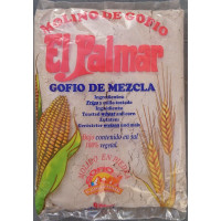 El Palmar - Gofio de Mezcla Trigo y Millo Weizen- & Mais-Mehl geröstet 1kg hergestellt auf Teneriffa