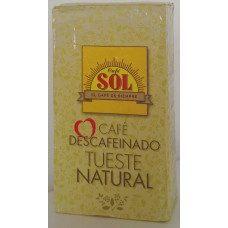 Café Sol - Tueste Natural molido Descafeinado Röstkaffee gemahlen entkoffeiniert 250g hergestellt auf Gran Canaria