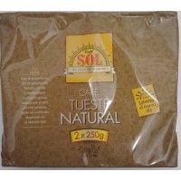 Café Sol - Cafe Tueste Natural molido Röstkaffee gemahlen 2x 250g Set hergestellt auf Gran Canaria