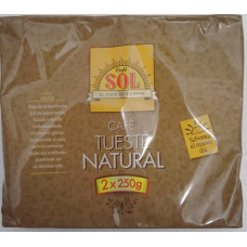 Café Sol - Cafe Tueste Natural molido Röstkaffee gemahlen 2x 250g Set hergestellt auf Gran Canaria