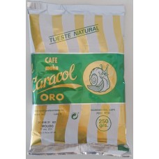 Caracol - Café Moka el Caracol Oro Tueste Natural Molido Kaffee gemahlen 250g Tüte hergestellt auf Teneriffa