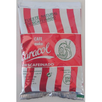 Caracol - Café Moka el Caracol Grano Tueste Natural molido Descafeinado Kaffee gemahlen 250g Tüte hergestellt auf Teneriffa