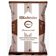 DKafetales - Cafe en Grano Tueste Natural gerösteter Bohnenkaffee 1kg hergestellt auf Gran Canaria