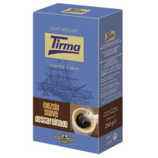 Tirma - Café Mezcla Suave Descafeinado Röstkaffee gemahlen entkoffeiniert 250g hergestellt auf Gran Canaria