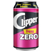 Clipper - Fresa Zero Erdbeer-Limonade zuckerfrei Dose 330ml hergestellt auf Gran Canaria
