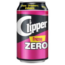 Clipper - Fresa Zero Erdbeer-Limonade zuckerfrei Dose 330ml hergestellt auf Gran Canaria