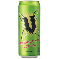 Frucor - V Guarana Energy Drink 500ml Dose hergestellt auf Gran Canaria