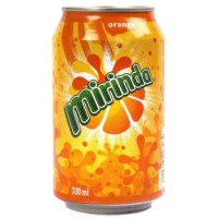 Mirinda - Orangenlimonade 330ml Dose hergestellt auf Gran Canaria