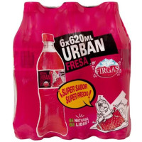 Urban by Firgas Fresa Erdbeer-Limonade 620ml 6er Pack hergestellt auf Gran Canaria