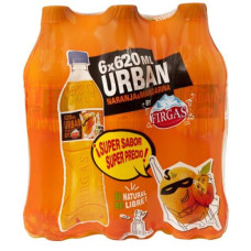 Urban by Firgas Naranja y Mandarina Orange-& Mandarine-Limonade 620ml 6er Pack hergestellt auf Gran Canaria