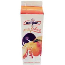Celgan - Leche Batida Sabor Maracuya y Melocoton Maracuya-Pfirsichmilch 1l Tetrapack hergestellt auf Teneriffa
