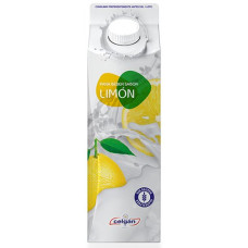 Celgan - Leche Batida Sabor Limon Zitronenmilch 1l Tetrapack hergestellt auf Teneriffa