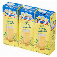 Celgan - Leche Batido Sabor Vainilla Vanillemilch 30x 200ml Tetrapack hergestellt auf Teneriffa