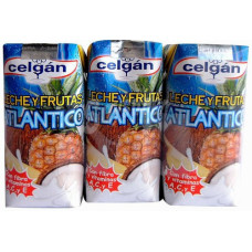Celgan - Atlantico Leche y Frutas 3x 200ml Tetrapack hergestellt auf Teneriffa