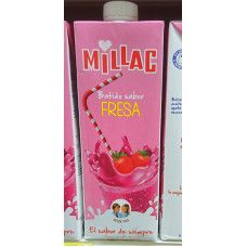 Millac - Leche Batida con Fresa Erdbeermilch 1l Tetrapack hergestellt auf Gran Canaria