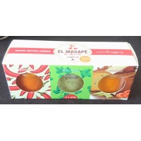 El Masapè - Mojos Gomeros Rojo, Verde, Almogrote 3x40g Set hergestellt auf La Gomera 