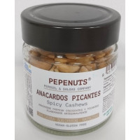 Pepeoil - Pepenuts Anacardos Picantes gewürzte Akajounüsse 125g Glas hergestellt auf Gran Canaria