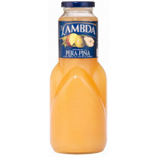 Lambda - Pera Pina Birne-Ananas-Saft 1l Glasflasche hergestellt auf Gran Canaria
