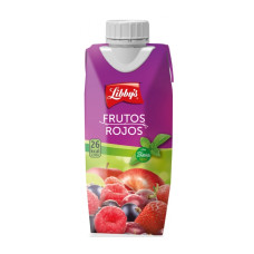 Libby's - Frutos Rojos Stevia sin azucar Rote-Früchte-Saft zuckerfrei 330ml Tetrapack hergestellt auf Teneriffa