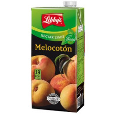 Libby's - Melocoton Nectar Light Stevia Pfirsichsaft zuckerfrei 1l Tetrapack hergestellt auf Teneriffa