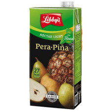 Libby's - Pera-Pina Nectar Light Stevia sin azucar Birnen-Ananas-Saft zuckerfei 1l Tetrapack hergestellt auf Teneriffa