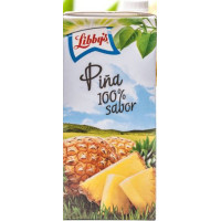 Libby's - Pina 100% sabor Ananas-Saft 1l Tetrapack hergestellt auf Teneriffa