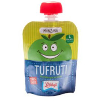 Libby's - Tufruti Manzana Apfelsmoothie Quetschtüte für Kinder 4x 90g hergestellt auf Teneriffa