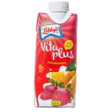 Libby's - Vita Plus Macaronesia Erdbeer-Orange-Saft 330ml Tetrapack hergestellt auf Teneriffa