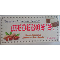 Mederos's - Turron Especial Almendras Seleccionadas Nougatriegel mit Mandeln 290g hergestellt auf Gran Canaria