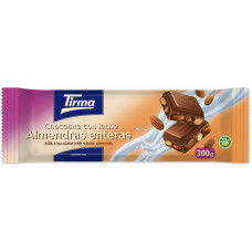 Tirma - Chocolate con Leche Almendras enteras Nussschokolade 300g hergestellt auf Gran Canaria