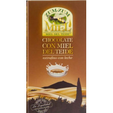 Zum-Zum Miel - Chocolate con Miel de Teide con Leche Honig-Vollmilchschokolade 150g Tafel hergestellt auf Teneriffa