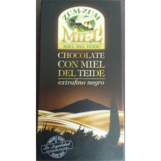 Zum-Zum Miel - Chocolate con Miel de Teide negro Honig-Bitterschokolade 150g Tafel hergestellt auf Teneriffa
