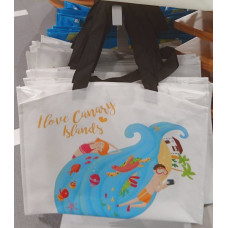 Strandtasche Einkaufstasche I Love Canary Islands Playa Strand-Motive