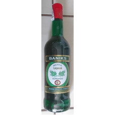Baniks - Menta Liqueur Peppermint Pfefferminzlikör 20% Vol. 1l Glasflasche hergestellt auf Gran Canaria