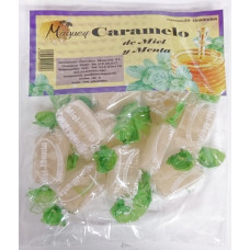 Valsabor - Maguey Caramelo de Miel y Menta Honig-Pfefferminz-Bonbons 10 Stück hergestellt auf Gran Canaria 
